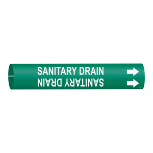 Marcador de Tuberías Sanitarias Brady Snap-On para Instalaciones Industriales e Investigativas - Product Image 2