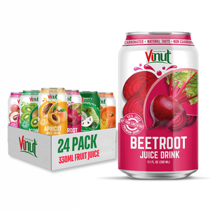 Bebida de jugo de remolacha 330ml, sin azúcar, precio de fábrica, OEM/ODM, muestra gratis, fabricante de marca privada de Vietnam - Product Image 1