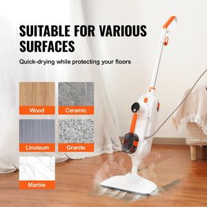 8-in-1 pavimento in legno duro pulitore a vapore Mop 7 testine sostituibili per vari pavimenti duri in ceramica granito marmo Linoleum - Product Image 6