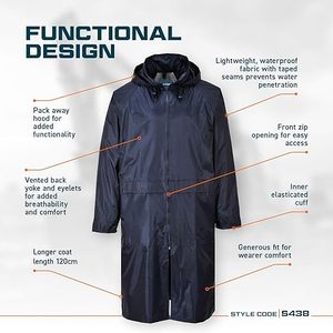 Impermeable de Motocicleta de Cuerpo Completo, 100% Poliéster, con Cinturón Oculto, para Motociclismo al Aire Libre, Éxito de Ventas de Fábrica - Product Image 5