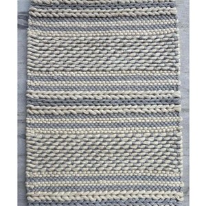 Handwoven Wool Area <b>Rug</b> Gray Ivory Flatweave Carpet Modern Farmhouse <b>Boho</b> Living Room Floor Decor PET Friendly Non-Slip Extra - Product Image 3