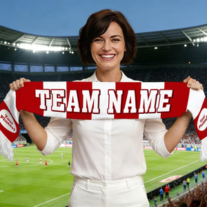 Écharpes de football en tissu tricoté uni, 100% haute qualité, impression de logo personnalisée, écharpes unisexes très vendues - Product Image 5