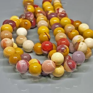 Cadena de Cuentas de Mookita Natural de 4mm, Redondas y Lisas, Grado AAA, para Fabricación de Joyería, Venta al Por Mayor, Certificadas por CMA, JSY Jewelry JSYIR137 - Product Image 2