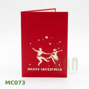 ANN HADICRAFT Custom 3D Laser Cut <b>Music</b> Japandi Style Handmade Paper Rectangle <b>Christmas</b> Band Greeting <b>Cards</b> Thermal Transfer - Product Image 5