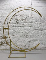 Arche de mariage en métal, cadre de fleurs, cercle doré, accessoires de mariage, arrière-plan de scène, couronne, arrière-plan, arche carrée ronde, décoration de mariage
