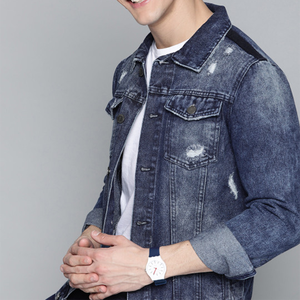 OEM Mens Denim Jean <b>Jacket</b> Casual Outwear Fall <b>Jacket</b> Denim Button up Coat Oversize Denim <b>Jacket</b> for Men acidwash fashion casual - Product Image 4