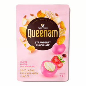 Dragee Chocolate Snacks Candy Premium Quality Chocolate HALAL OEM/ODM 75G Strawberry Chocolate Coated Almond <b>Macadamia</b> <b>Nuts</b> Bulk - Product Image 1
