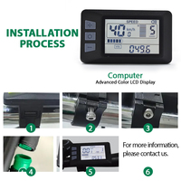 Computadora para Bicicleta P3H Electrónica con Cable, Pantalla LCD Multifunción, Certificación ISO CE RoHS, Alertas de Errores, Resistente al Agua, para Bicicletas de Montaña/Eléctricas