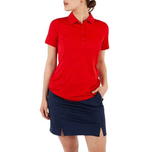 เสื้อผู้หญิงลำลองแบบสั่งทำพิเศษ เนื้อผ้าระบายอากาศ แห้งเร็ว แขนสั้น ผ้าถัก โพลีเอสเตอร์ คอตตอน รับผลิตแบบ OEM คุณภาพดี ราคาถูก พร้อมบริการ OEM - Product Image 2