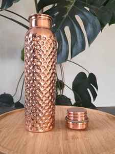 Plain Copper Water <b>Bottle</b> Collection With Multiple Shapes Reusable Drinking <b>Bottle</b> For Home Office Travel Gym Daily Use - Product Image 4