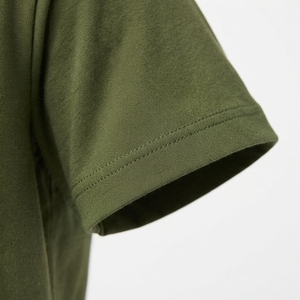 T-shirts de sport pour hommes en nylon et élasthanne, à col rond, manches courtes, tricotés, respirants, à séchage rapide, coupe classique, effet rafraîchissant - Product Image 2