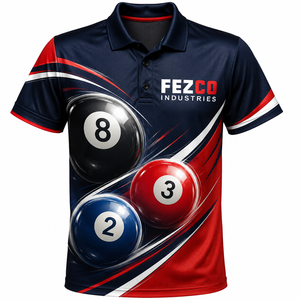 Maillots d'équipe de snooker et de billard réversibles pour hommes, design imprimé, créez vos propres chemises de snooker, haute qualité, personnalisables - Product Image 6