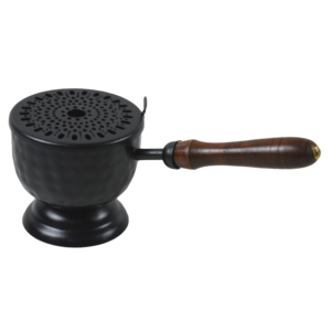 Zikra Handicrafts Metal <b>Incense</b> <b>Burner</b> Sandalwood Handle Eco-Friendly Durable Indoor Tableware for Natural Fragrance <b>Incense</b> - Product Image 1