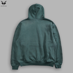 Sudaderas con Capucha Green Sun Fade Fashion Forward para Hombre, Sudaderas de Diseño, Ropa Urbana Personalizada, Servicio OEM/ODM, Mejor Proveedor - Product Image 2