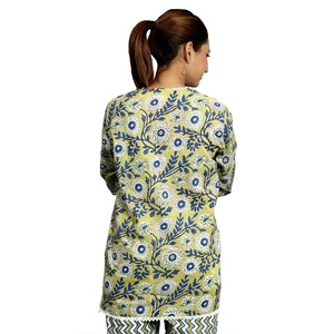 Nueva llegada de las mujeres de algodón ligero vestido de noche de verano Pantalones camisa hecha a mano estampado floral cintura elástica 5XL Lounge Wear pijama - Product Image 6