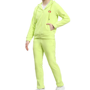 Ensemble de survêtement décontracté pour homme, hiver, à capuche, en tissu délavé uni, confortable, haut à manches longues et pantalon, pour le sport, la gym, l'extérieur et le quotidien - Product Image 1
