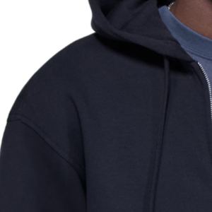 Wholesale Loose Fit <b>Zip</b> Through Hoodie Soft Cotton Full <b>Zip</b> <b>Hooded</b> Jacket Custom Logo Bulk Apparel Manufacturer - Product Image 5