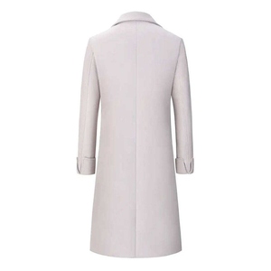<b>Men</b> Classic Wool Trench Coat Winter <b>Long</b> Outerwear Vintage Style Warm Elegant Fashion <b>Jacket</b> Sheep Eco-Friendly Woolen - Product Image 3