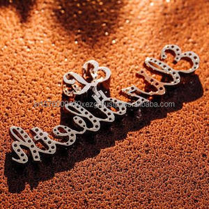Premium Lab Grown Diamond Elizabeth Pendant Custom <b>Name</b> Cursive Design Luxury Sparkling Statement Jewelry For Wholesale Buyers - Product Image 5