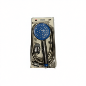 Ensemble de douche rond coloré avec flexible de 1,5 m - Product Image 1