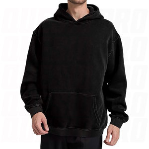 Heavyweight Oversized Hoodies for Men Couples Pullover Vintage Acid Wash Sweatshirt with Soft Warm Cotton Fleece Hoodies Screen - Product Image 6