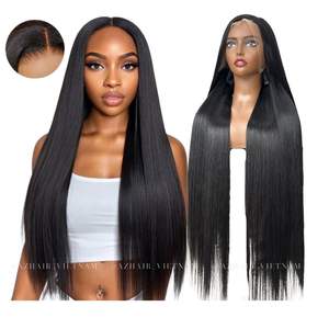 Haute qualité Premium HD dentelle perruque Extension de cheveux 100% brut vietnamien pleine cuticule alignée cheveux humains couverture complète - Product Image 4