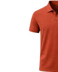 Camiseta Polo de Algodón para Hombre, Color Naranja Óxido, Corte Clásico, Manga Corta, Ropa Casual de Verano, Logotipo Personalizado, Fabricante OEM, Suministro al por Mayor - Product Image 3