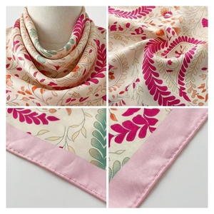 NORTH APPROACH Women's Square Silk <b>Scarf</b> <b>Floral</b> Print Elegant Multi-Functional Fashion Accessory All Seasons High Quality - Product Image 4