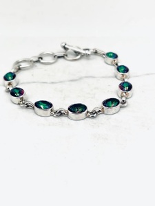 Pulsera Ajustable de Plata de Ley 925 con Topacio Natural, Joyería Hecha a Mano con Piedras Preciosas, Elegante Pulsera de Diseño para Hombre y Mujer - Product Image 3