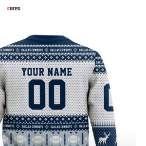 Suéter Corex Unisex de los Dallas Cowboys de la NFL, Cuello Redondo, Transpirable, 100% Algodón, Sublimado, 300g, Color Sólido - Product Image 4