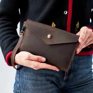 Cartera de mano de cuero grabado largo para mujer, correa de mano, embrague de mano para vacaciones, 2017 - Product Image 4