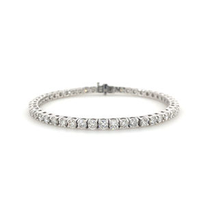 Pulsera de tenis de lujo con diamantes cultivados en laboratorio, corte redondo E-F VVS, fabricante de joyería fina - Product Image 1