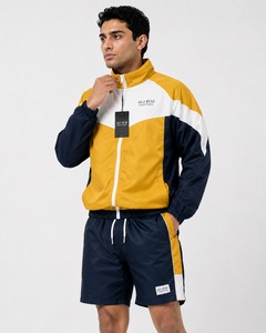 Conjunto Corto de Chaqueta y Pantalones Cortos con Capucha, Estilo Casual, a la Moda, Personalizable, Transpirable, Ligero, Duradero y Cómodo para Deporte - Product Image 4