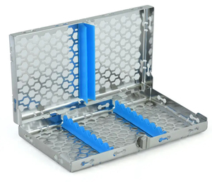 Plateau de rangement pour instruments chirurgicaux dentaires réutilisables en acier inoxydable, certifié CE, de haute qualité, pour autoclave, manuel, pour ponts osseux - Product Image 2