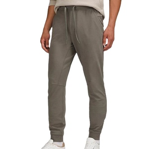Top quality Factory wear 100% cotton Spandex Drawstring hot selling Waist <b>Slim</b> Fit Sports <b>Jogger</b> Pants for Men - Product Image 1
