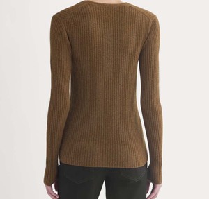 Vintage Style <b>V</b>-<b>Neck</b> Button Up Breathable <b>Sweater</b> Women's Retro Knit Shirt Aesthetic Streetwear Autumn Tops Europe - Product Image 3