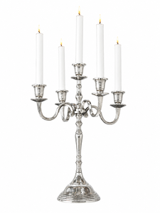 Candelabro de metal dorado de alta calidad para centros de mesa de hotel, decoración romántica para el hogar, suministro al por mayor. - Product Image 4