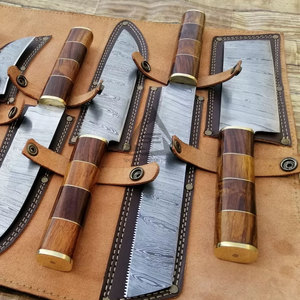 Juego de Cuchillos de Chef Damasco Hechos a Mano de Último Estilo, Alta Calidad, 67 Capas, Precio Razonable, en Stock, Venta al por Mayor - Product Image 6