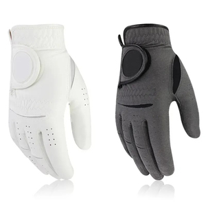 Gants de golf personnalisés de haute qualité en cuir Cabretta blanc pour adultes – Excellente sensation, flexibilité, pour sports de plein air - Product Image 1