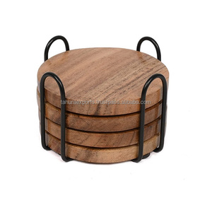 Newest Tea and Coffee <b>Coaster</b> <b>for</b> <b>Drinking</b> Mats and Pads Metal And Wood <b>Coaster</b> Home Tableware <b>for</b> Hotel Restaurant Hot Selling - Product Image 4