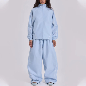 Survêtement coupe-vent à capuche personnalisé pour l'hiver, 100% nylon, léger, séchage rapide, respirant, impression de logo personnalisée, OEM - Product Image 4