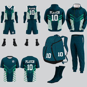 Basketball Kit Men Sports Wear Lightweight Quick Dry Training Outfit Durable Practice Gear Athletic Comfort Fit Active Use - Product Image 1