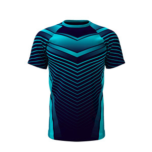 T-shirts personnalisés haute performance en sublimation pour le fitness et usage décontracté avec impression OEM 100% polyester confortable en gros - Product Image 2