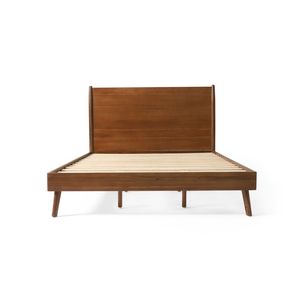 Letto a piattaforma Cohron Cali King in legno massello, collezione di letti in legno realizzati a mano - Product Image 2