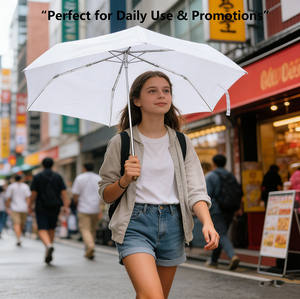 Sombrilla Portátil Ultraligera, Compacta y de Doble Uso, con Protección UV contra el Sol y la Lluvia, Fabricada por Now - Product Image 4