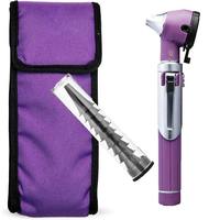 Purple Otoscope With Speculum Set And Carry Case For ENT Examination