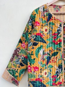 เสื้อคลุมกิโมโนผ้ากำมะหยี่ซูซานีทำมือจากผ้าฝ้าย 100% |   ฤดูใบไม้ร่วง/ฤดูหนาว ระบายอากาศได้ดี เป็นมิตรกับสิ่งแวดล้อม ป้องกันริ้วรอย แห้งเร็ว คอทรงโอแบบเย็บติดกัน - Product Image 5