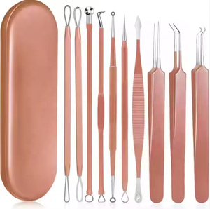 <b>Blackhead</b> <b>Removal</b> <b>Tool</b> Kit With Stainless Steel Precision Acne Needle <b>Blackhead</b> Whitehead <b>Removal</b> <b>Tool</b> Kit Custom Logo - Product Image 1