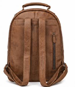 Gravs Premium Luxury Woven Leather Durable Eco-Friendly 24L <b>Backpack</b> Women Men Vintage Travel Laptop Fashion Casual Daypack - Product Image 5