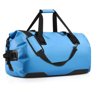 Nouveau sac de sport en nylon gris avec sangle réglable, 30-40L, résistant à l'eau, unisexe, fermeture éclair décontractée - Product Image 3